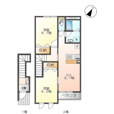 サンガーデンA　202号室　